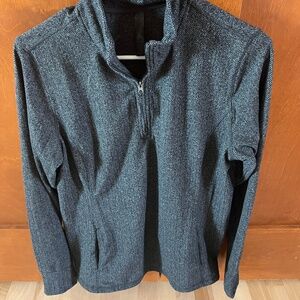 Kyodan Herringbone Pattern 3/4 zip sweatshirt/pull over jacket